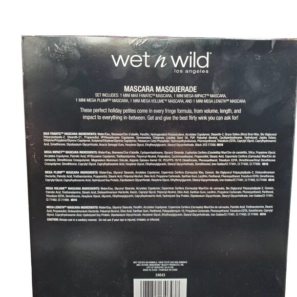Wet n Wild Mega Mascara collection 5 mini Boxed Gift set - Picture 2 of 2
